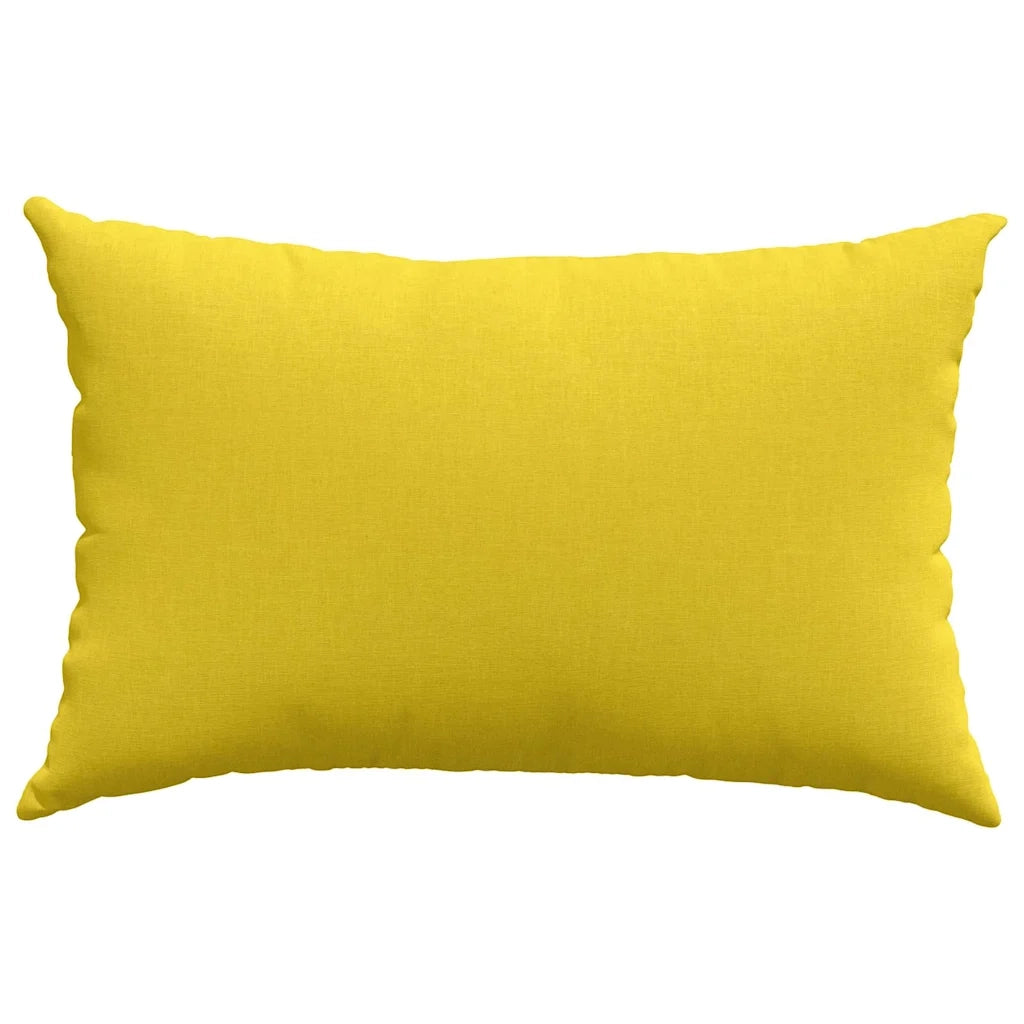 Cuscini da Divano 2 pcs Giallo Chiaro 60 x 40 cm Tessuto 42013662