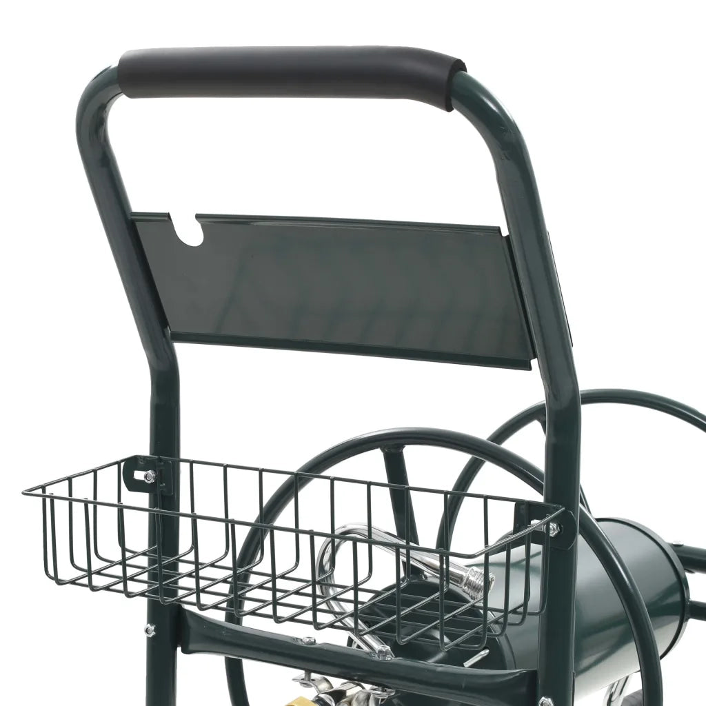 Carrello Avvolgitubi da Giardino Connettori 1/2" 75 m Acciaio