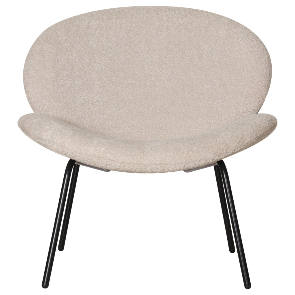 Poltrona SACHA in tessuto screziato beige