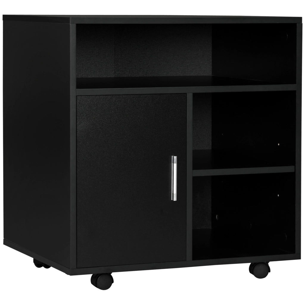Mobile con ruote ¨C Xylo ¨C Nero 60x50x65,5 cm