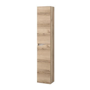 Colonna bagno sospesa 160 cm quercia e bianco Sumya