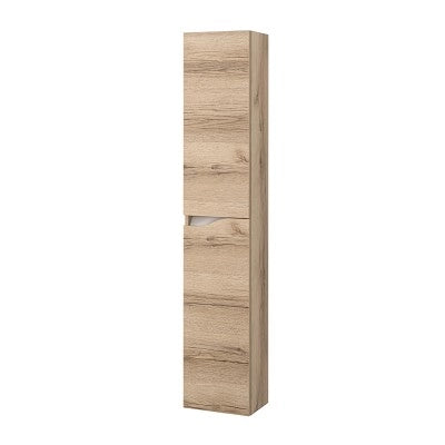 Colonna bagno sospesa 160 cm quercia e bianco Sumya