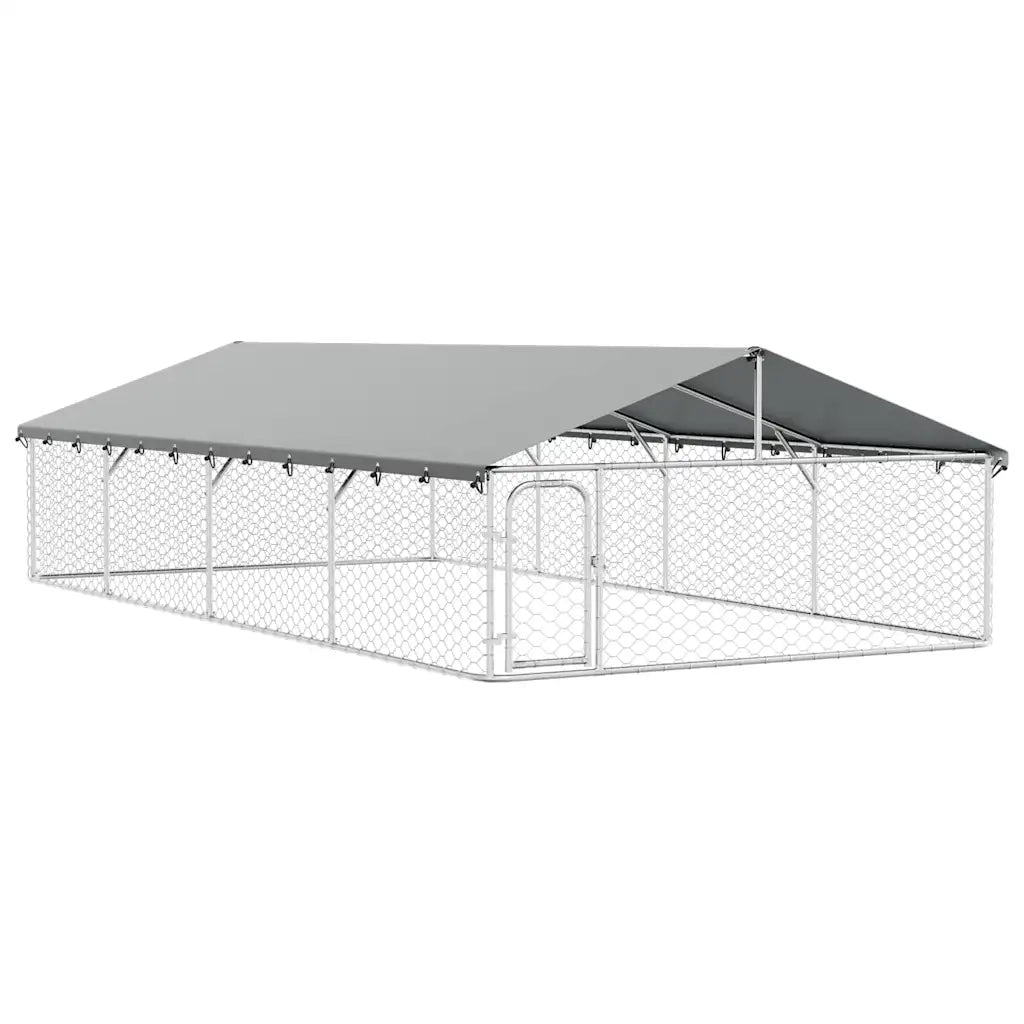 Gabbia per Cani da Esterno con Tetto-Cassa per cani 600x300x150 cm