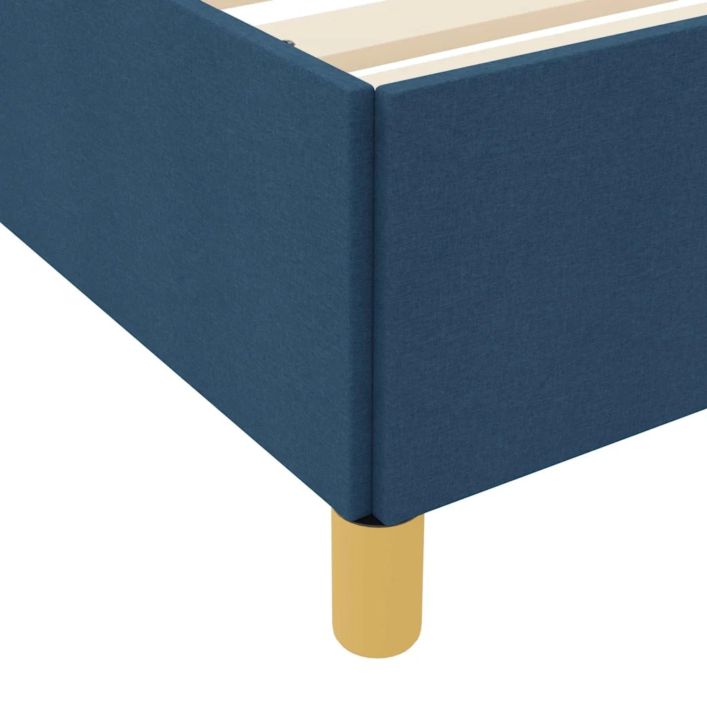 Struttura del letto con materasso Blu 180 x 200 cm Tessuto 3398961