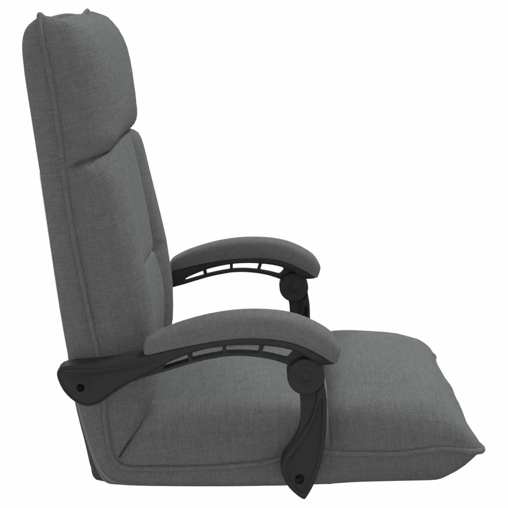 Sedia da Pavimento Grigio scuro 66 x 66 x 80 cm Tessuto 42028195