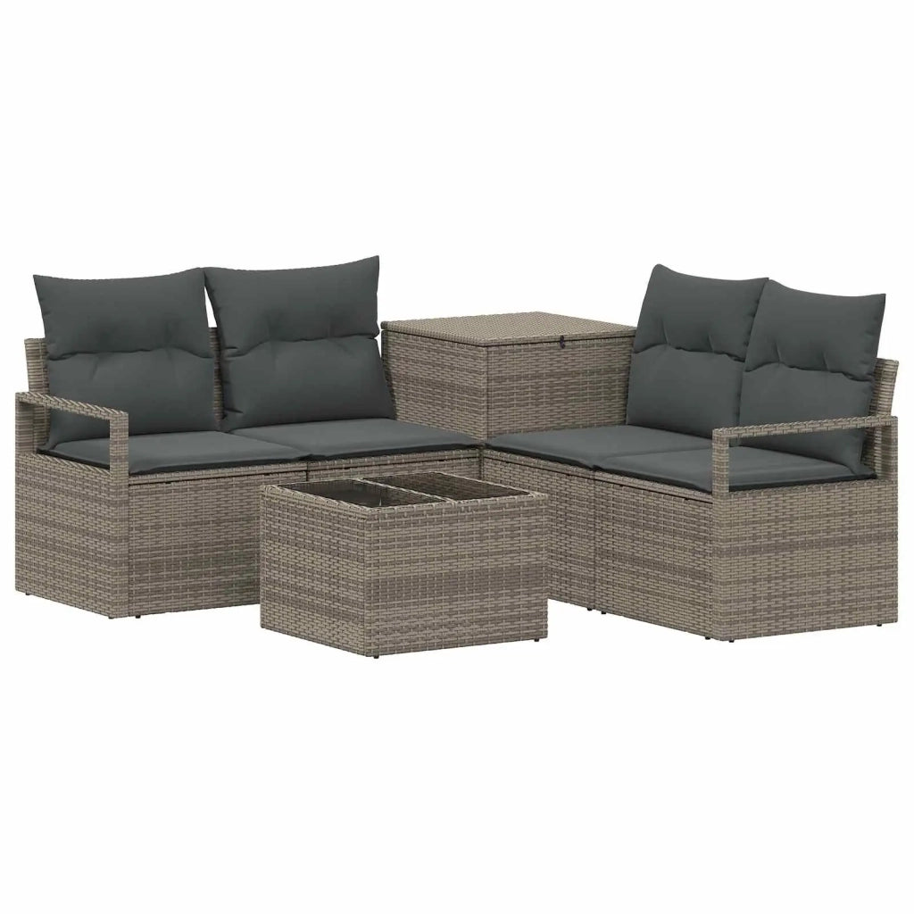 Set di divani 6 pz Grigio e Grigio Scuro 3447244