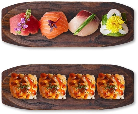 Scatola di Servizio in Legno per Sushi - Multifunzionale