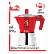 CAFFETTIERA INDUZIONE 3 tazze  - DE LUCA
