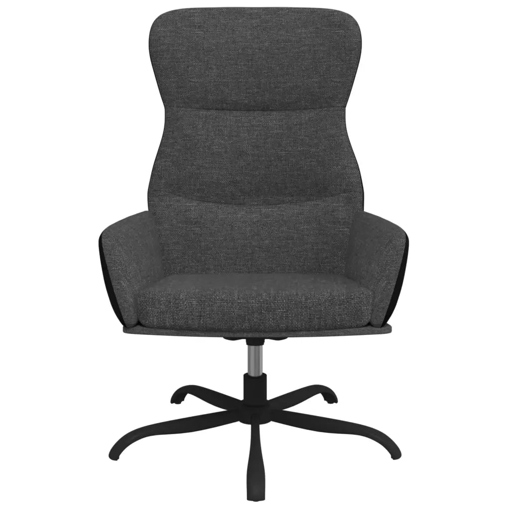 Sedia Relax Grigio Scuro in Tessuto 341092