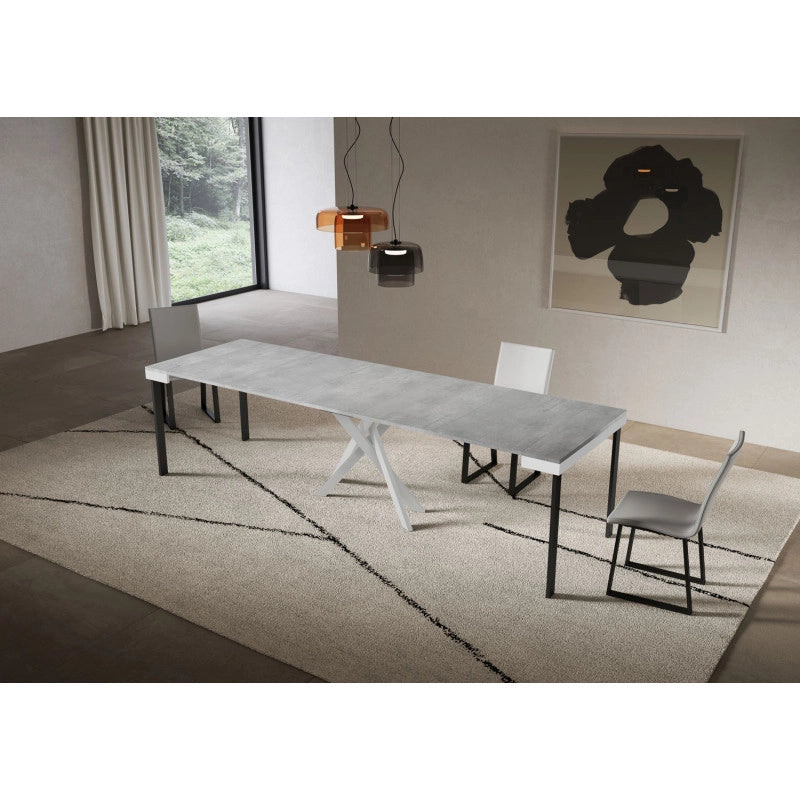 Consolle allungabile 90x40/300 cm Saki Evolution - Cemento