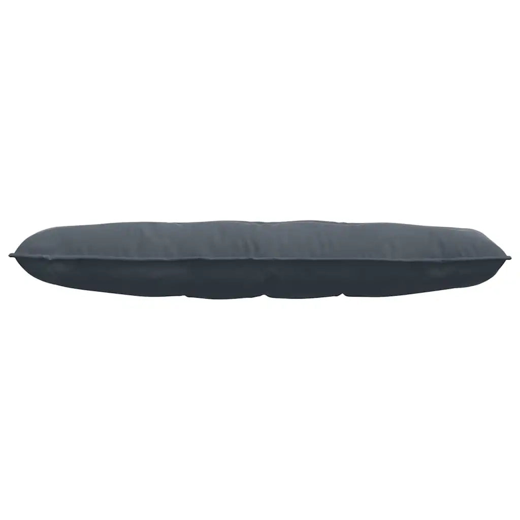 Cuscino per Schiena | Cuscino dorsale Grigio scuro 140 x 50 cm Tessuto in Cords