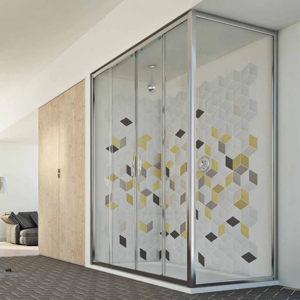 Box Doccia 70x150 CM H198 trasparente mod. Young Duo 2 Ante