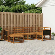 Set di divani da esterno 6 pcs Naturale