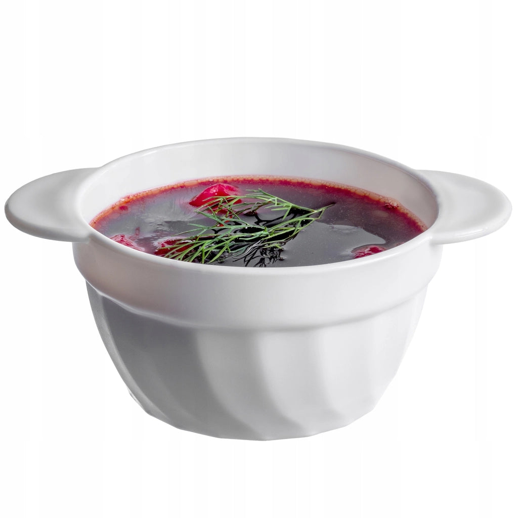 Set di 6 ciotole da zuppa KADAX da 650 ml, bianche.