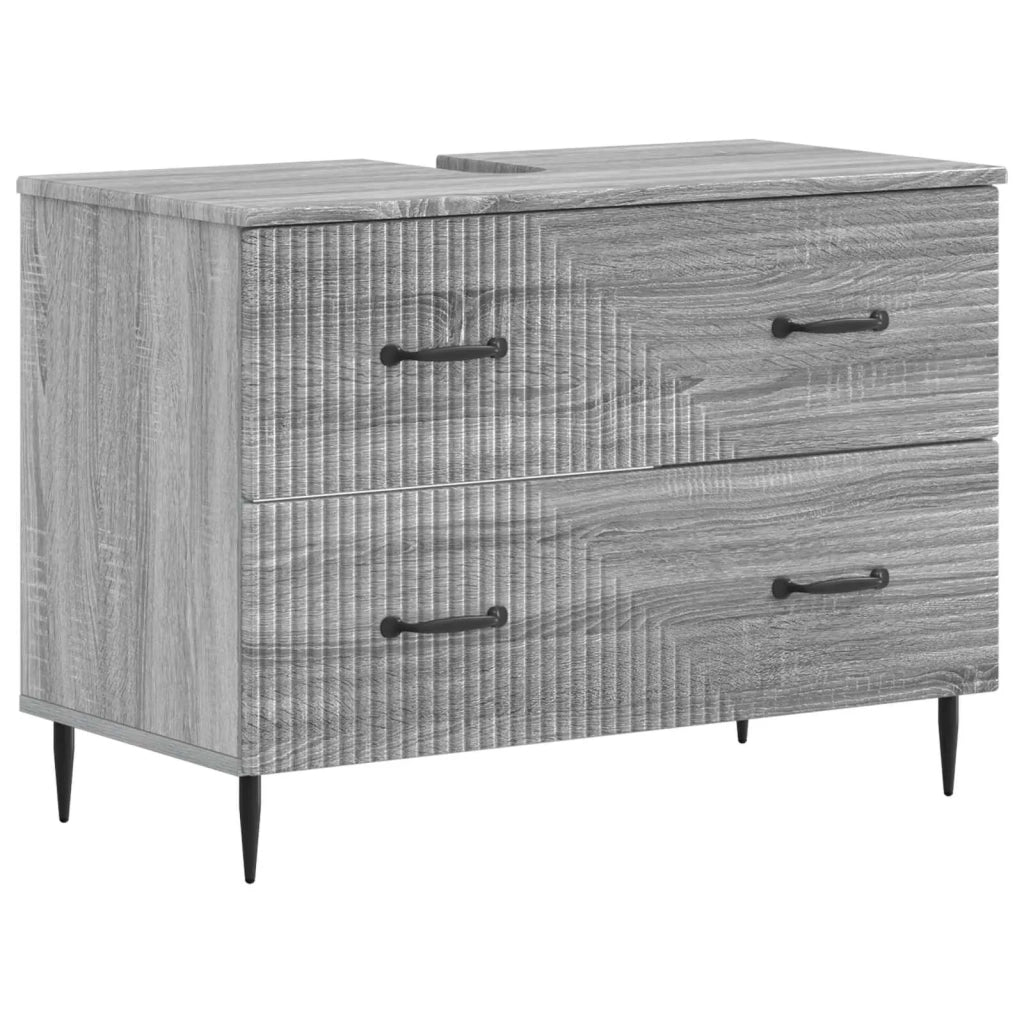 Set di Armadi da Bagno da 2 Pezzi HAARLEM Sonoma grigio 3417699