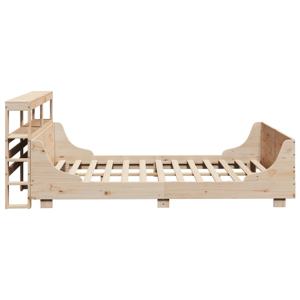 Letto senza Materasso-Struttura Letto 120x190 cm in Legno Massello di Pino 749283