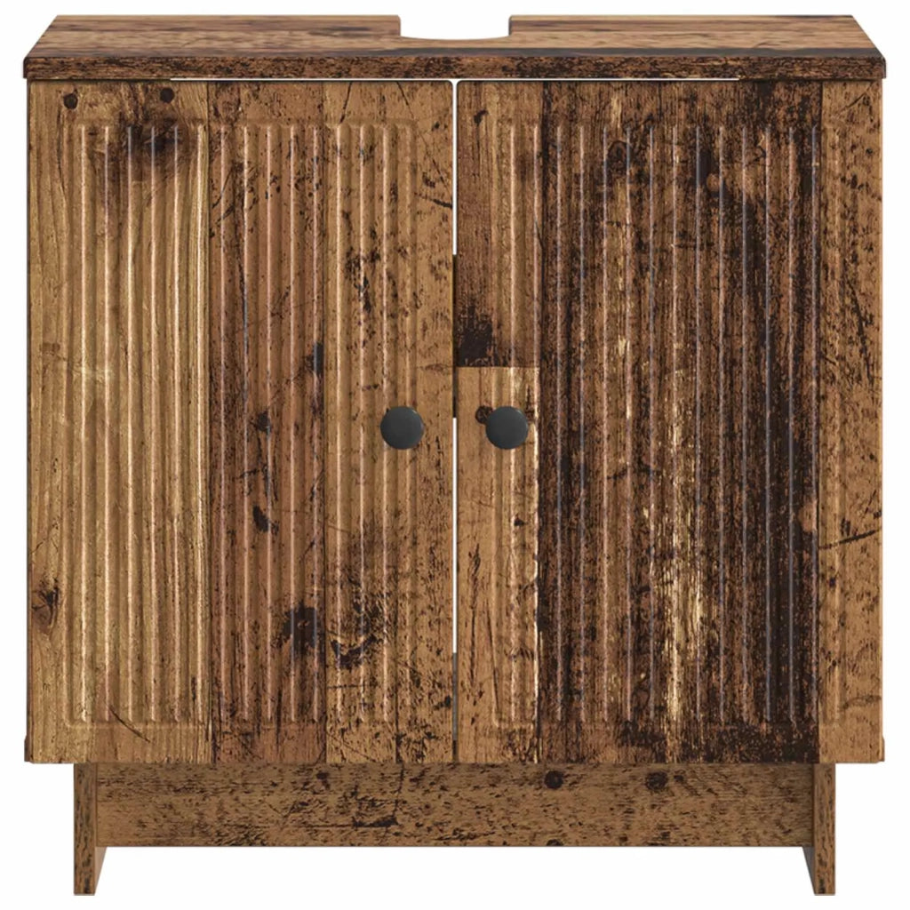 Armadio per Lavabo da Bagno EDE Legno antico 895913