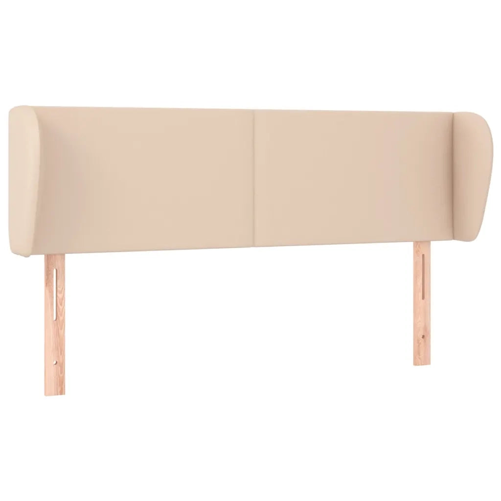 Testiera | Testata ad Orecchio Cappuccino 147x23x78/88 cm in Similpelle