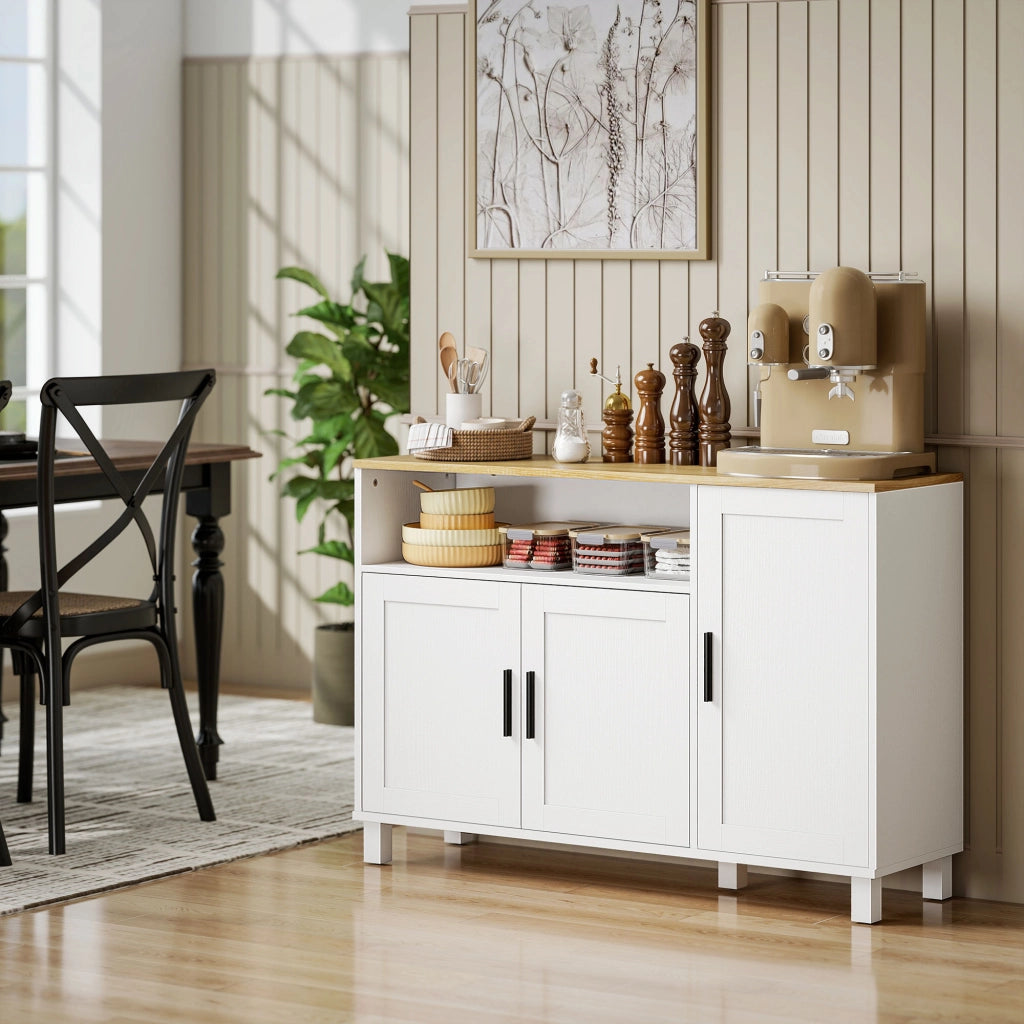 Armadio a 3 Ante con Ripiani Regolabili ¨C Minimal ¨C Bianco