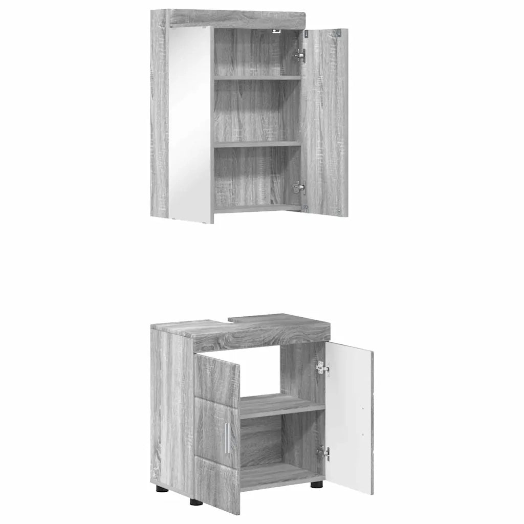 Set di mobili per il bagno TULUM 2 pcs Grigio Sonoma 3398020