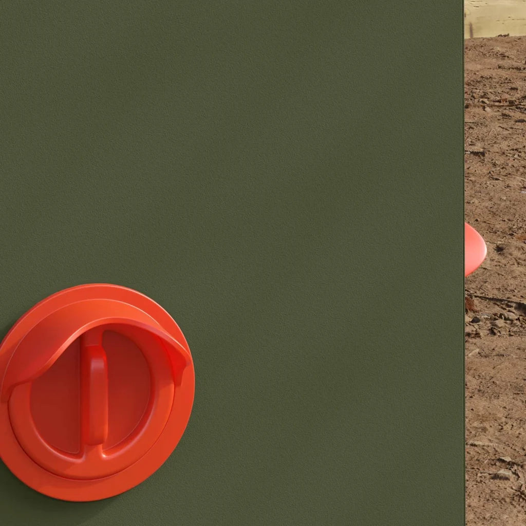 Feeder per pollo Verde oliva 32,5 x 20,5 x 43 cm 874685