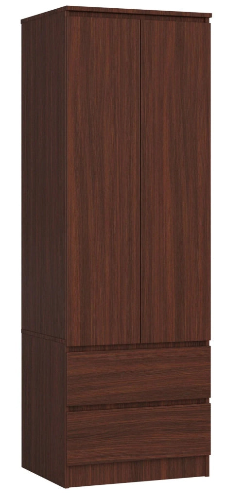 Armadio AKORD S60 Wengé 60 cm 2 ante 2 cassetti 60x51x180 cm