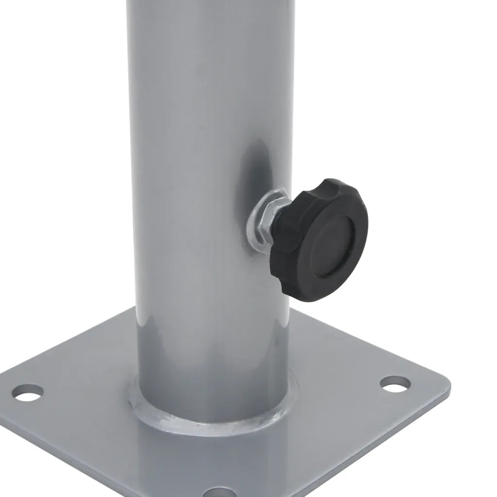 Base per Ombrellone per Palo da Ø38/48 mm Argento in Acciaio 4003374