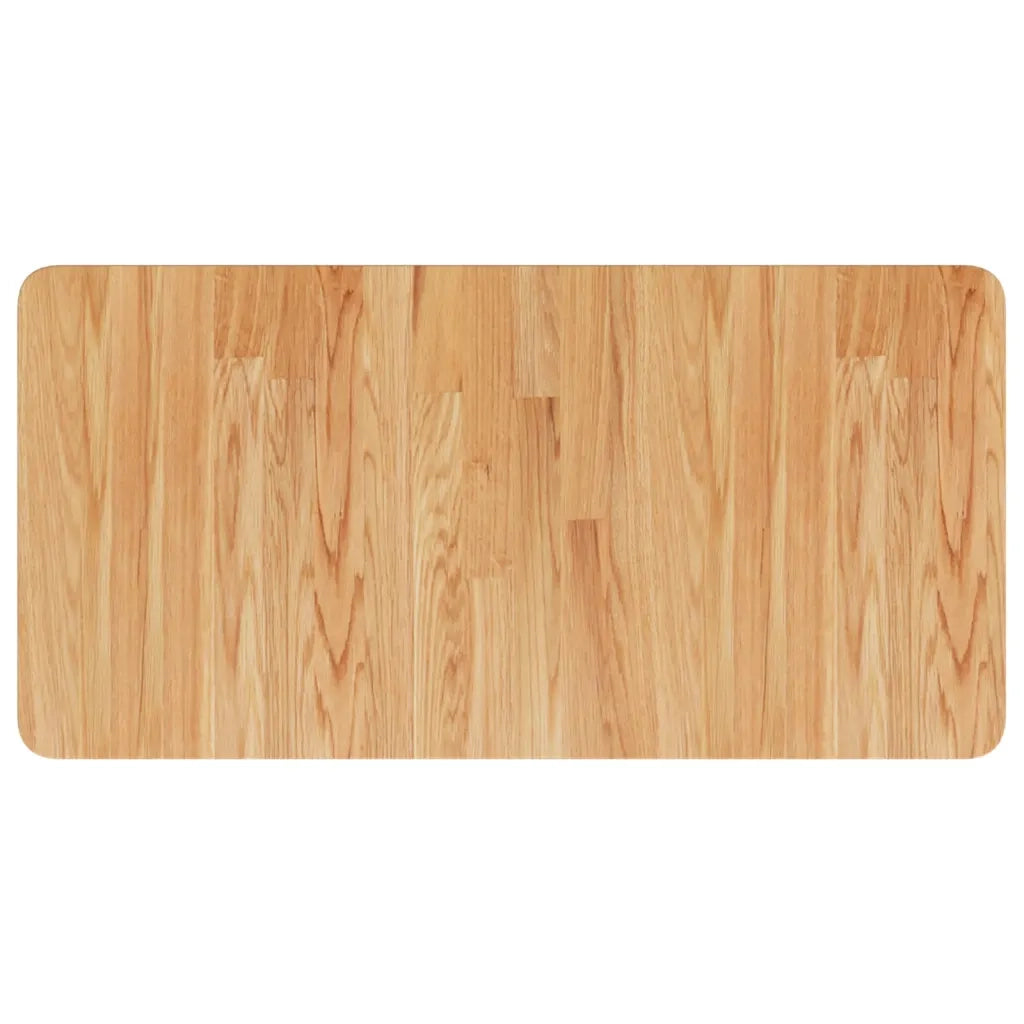 Piano Bagno Marrone Chiaro 80x40x1,5cm Legno Massello Trattato CFW5117028