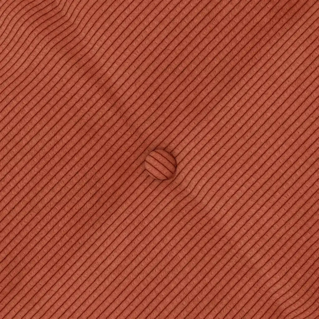 Cuscino per Schiena Rosso Arancio 140 x 50 cm Tessuto in Cords 42014872