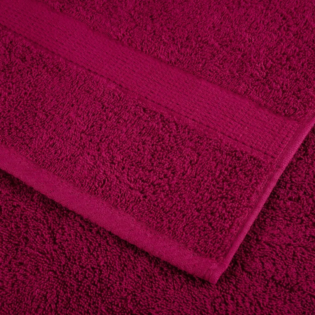 Asciugamani Premium SOLUND 4 pz | Teli per bagno Bordeaux 30x30 cm 600 g/m2