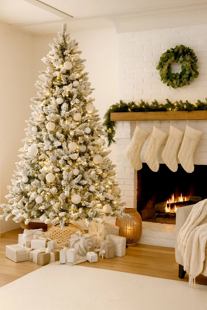 ALBERO DI NATALE ARTIFICIALE LIMA INNEVATO ALTEZZA: 120cm