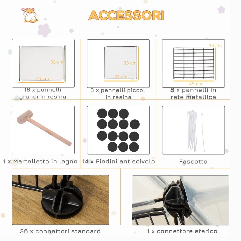 Recinto per Conigli ¨C Minimal ¨C Acciaio e Resina