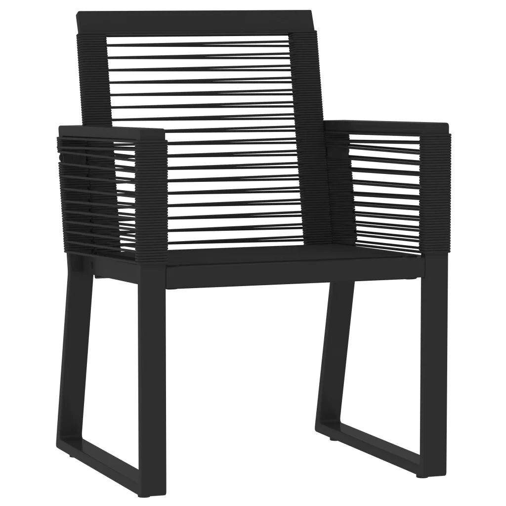 Set Mobili da Pranzo per Giardino 5 pz Nero 3099151