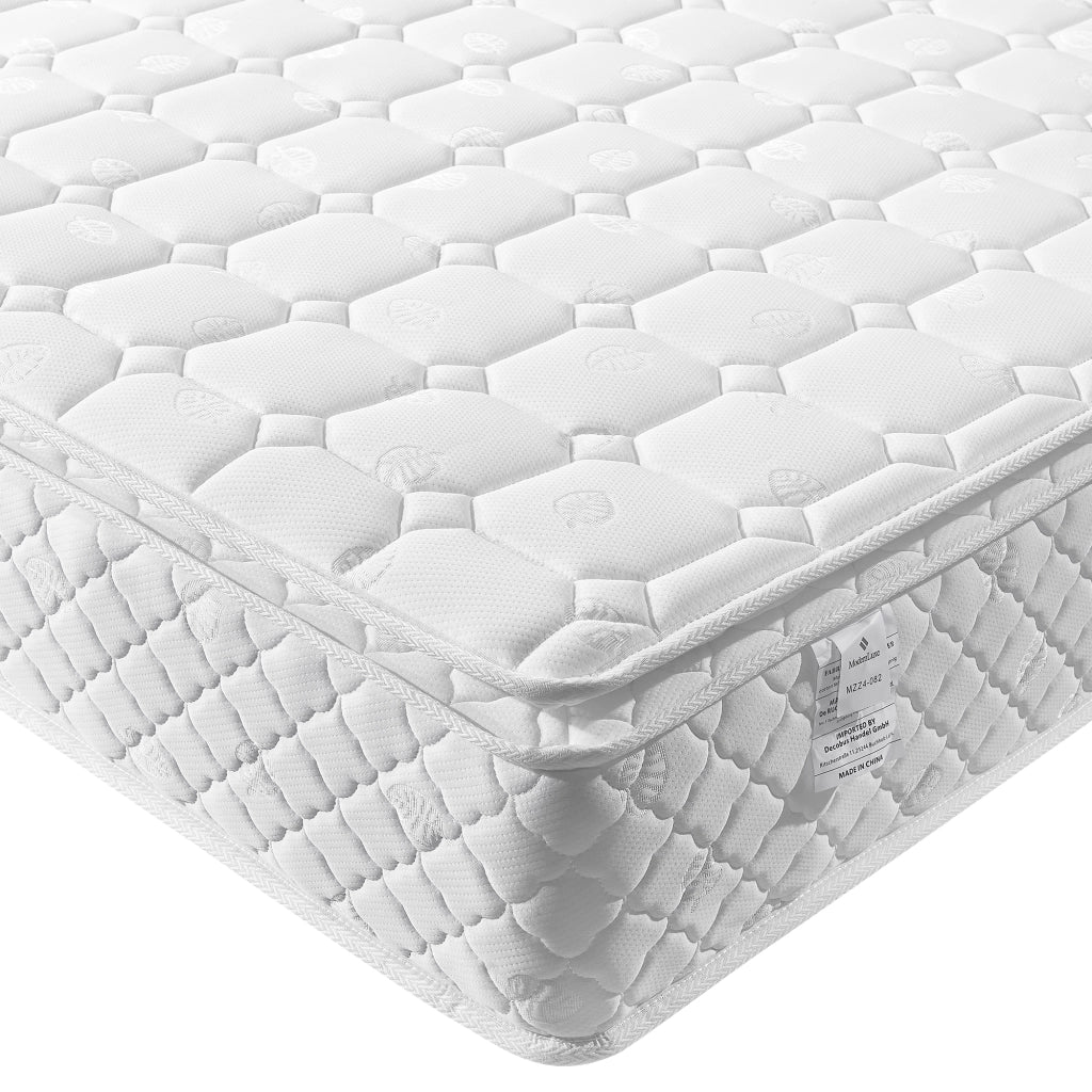 Letto imbottito matrimoniale 140×200 cm con testiera e materasso incluso; verde; velluto
