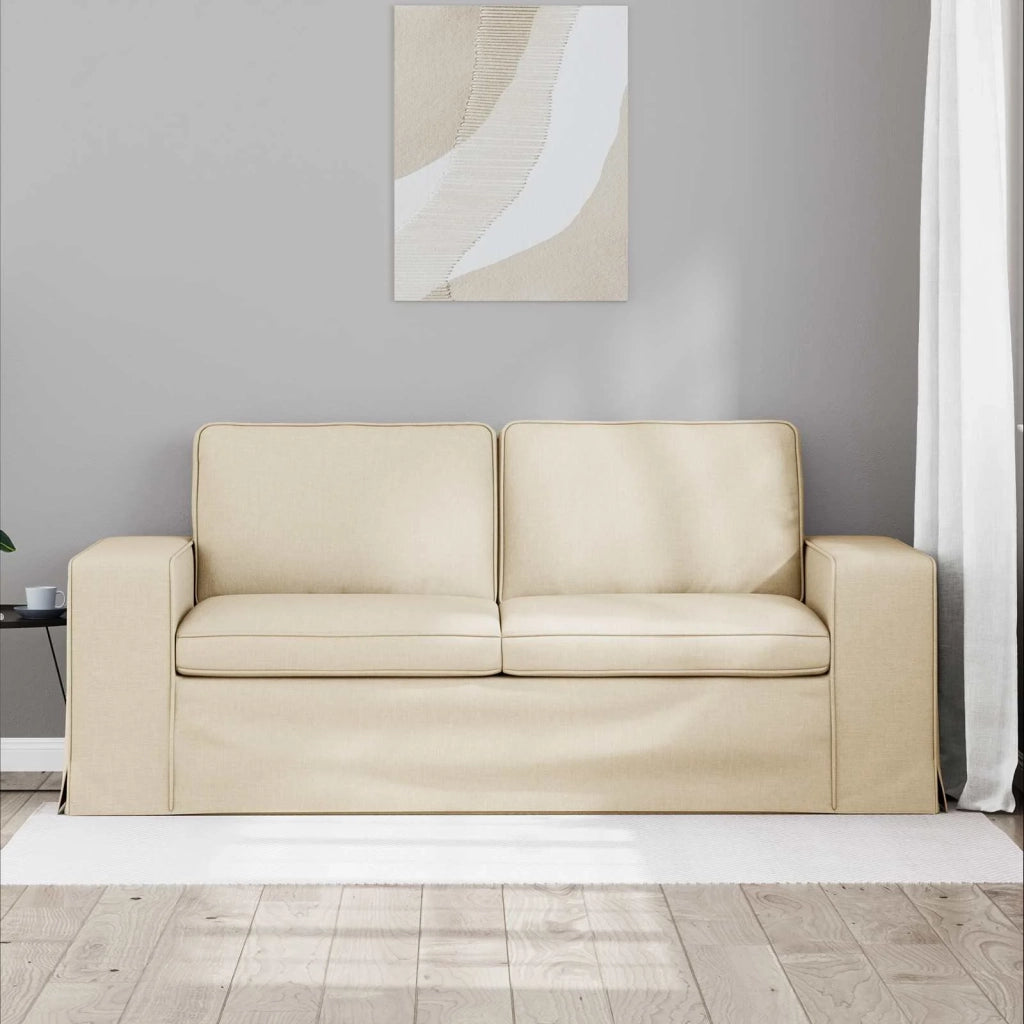 Divano Crema 182 x 80 x 82 cm Tessuto 42024395