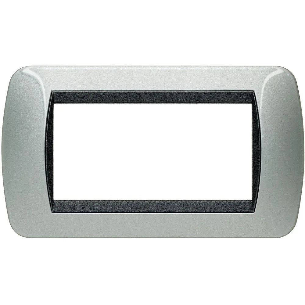 Living Int. - Placca 4 posti alluminio- L4804AL