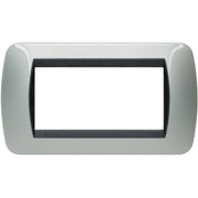 Living Int. - Placca 4 posti alluminio- L4804AL