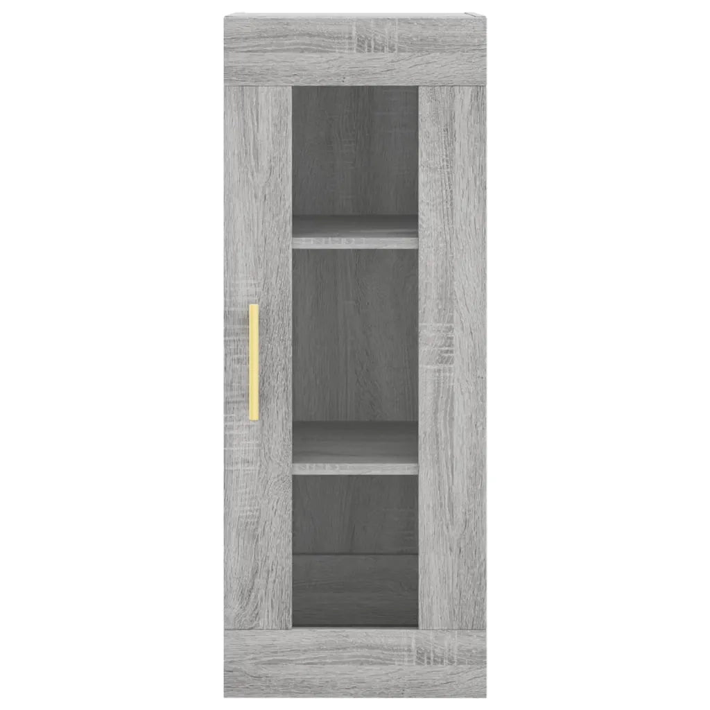 Mobile a Parete Grigio Sonoma 34,5x34x90 cm 828906