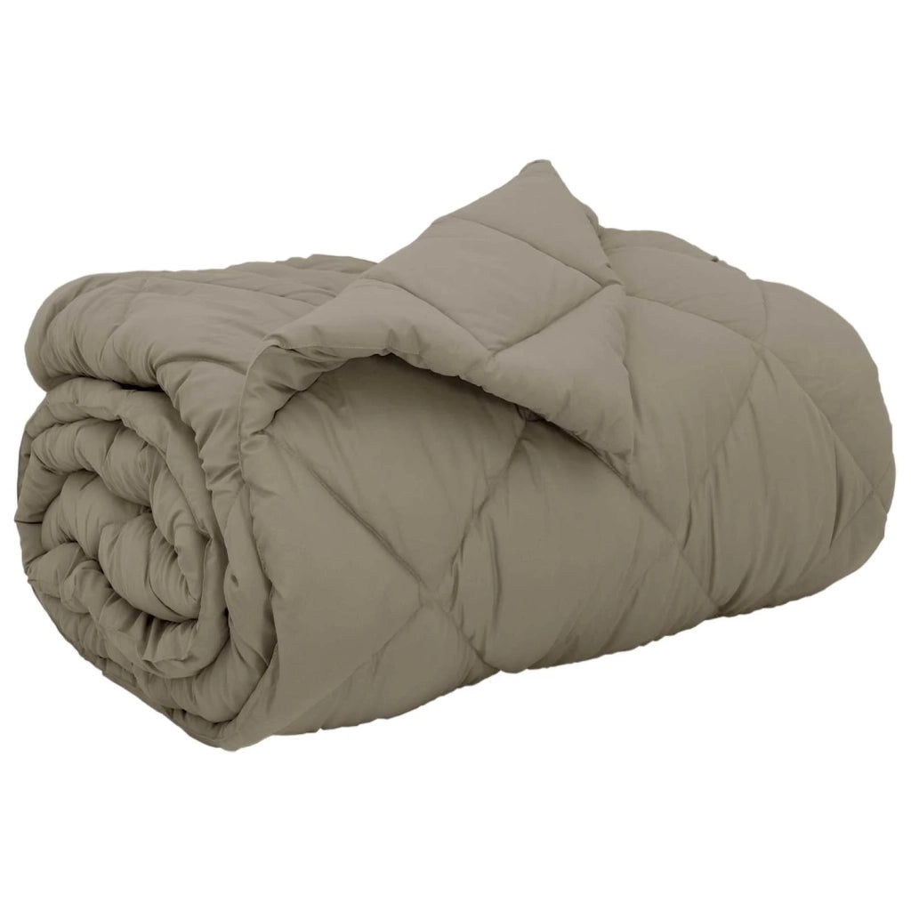 Piumone | Duvet Invernale Grigio chiaro 135 x 220 cm Microfibra
