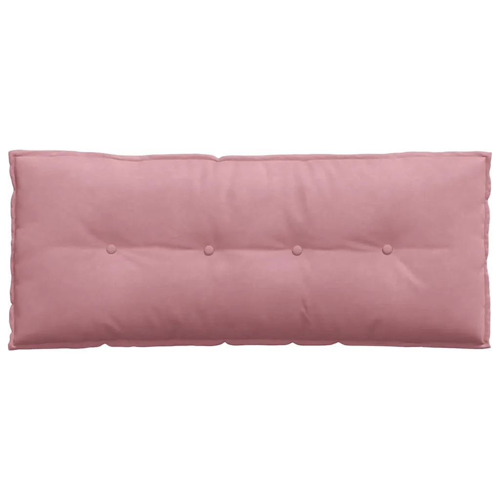 Cuscino per Schiena Rosa 120 x 50 cm Tessuto in Cords 42014808