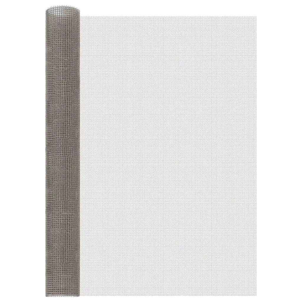 Rete per schermatura 100 x 200 cm 3 Mesh Argento 42039638