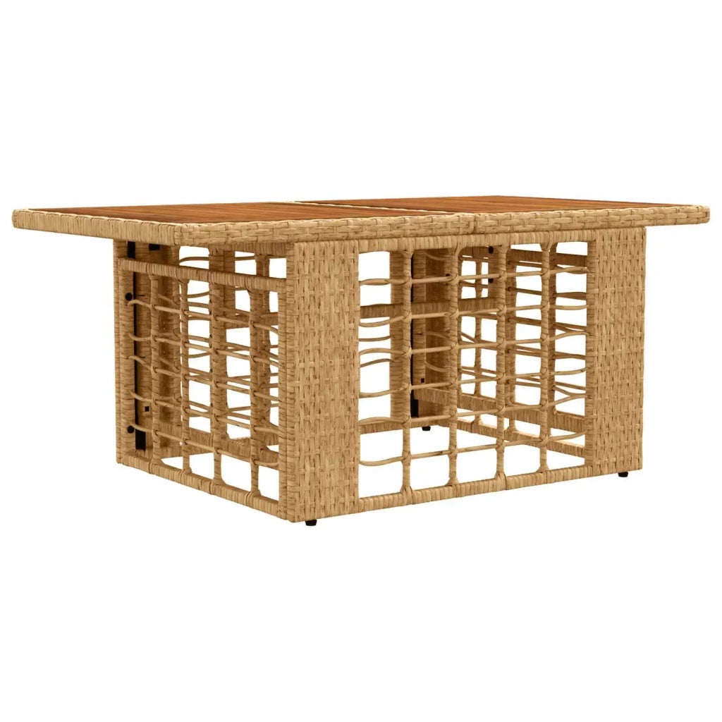Set Divano da Giardino 13 pz Naturale e Bianco Crema polyrattan 3437932