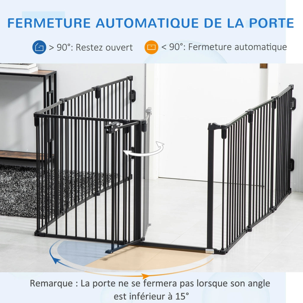 Recinto per bambini e animali ¨C Minimal ¨C Nero 482.5x76 cm