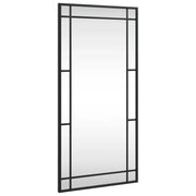 Specchio da Parete | Specchio decorativo Nero 40x80 cm Rettangolare in Ferro