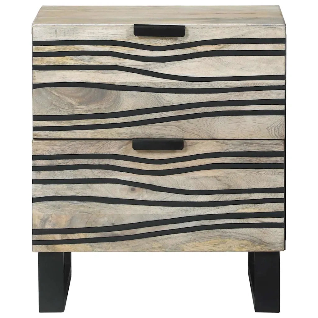 Set di 2 Comodini | Armadio da Notte | Mobiletto da notte Bianco 40 x 33 x 46 cm