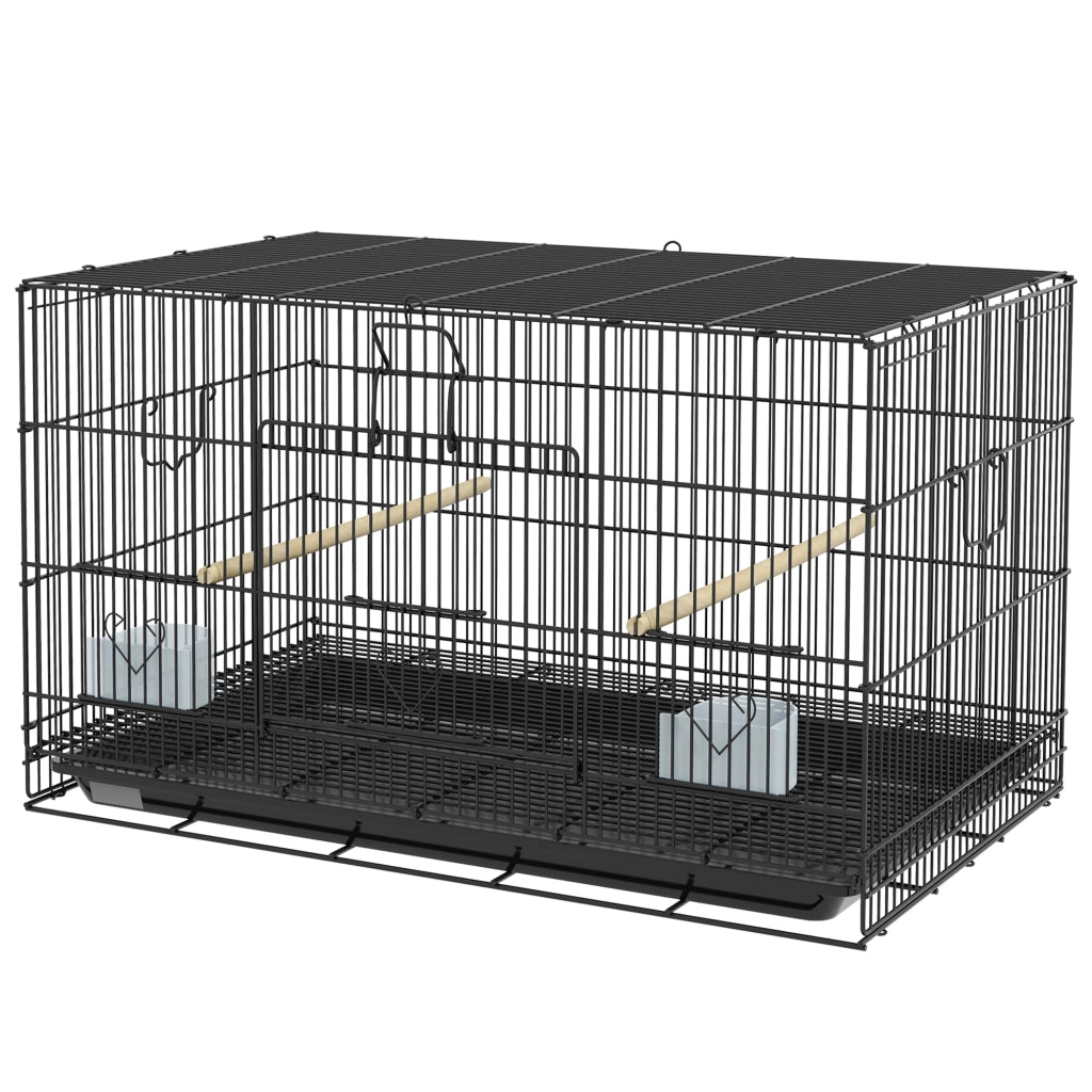 Gabbia per Uccelli ¨C Minimal ¨C Nero 77x46x45 cm