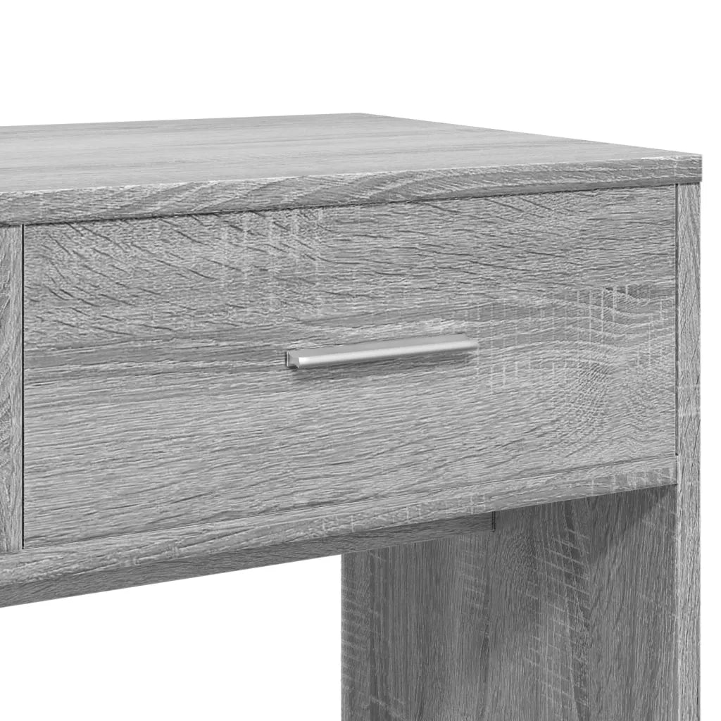 Toeletta con Specchio-Tavolo da Vanit¨¤ Grigio Sonoma 80x39x80 cm
