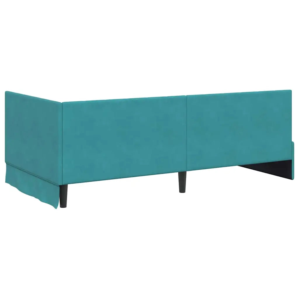Struttura Letto Angolare con Materasso 2 pcs Turchese Velluto 3393876