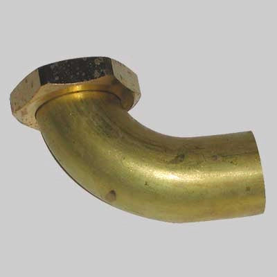 CODOLO CURVO IN OTTONE  11/4 Ø 32     MADE IN ITALY