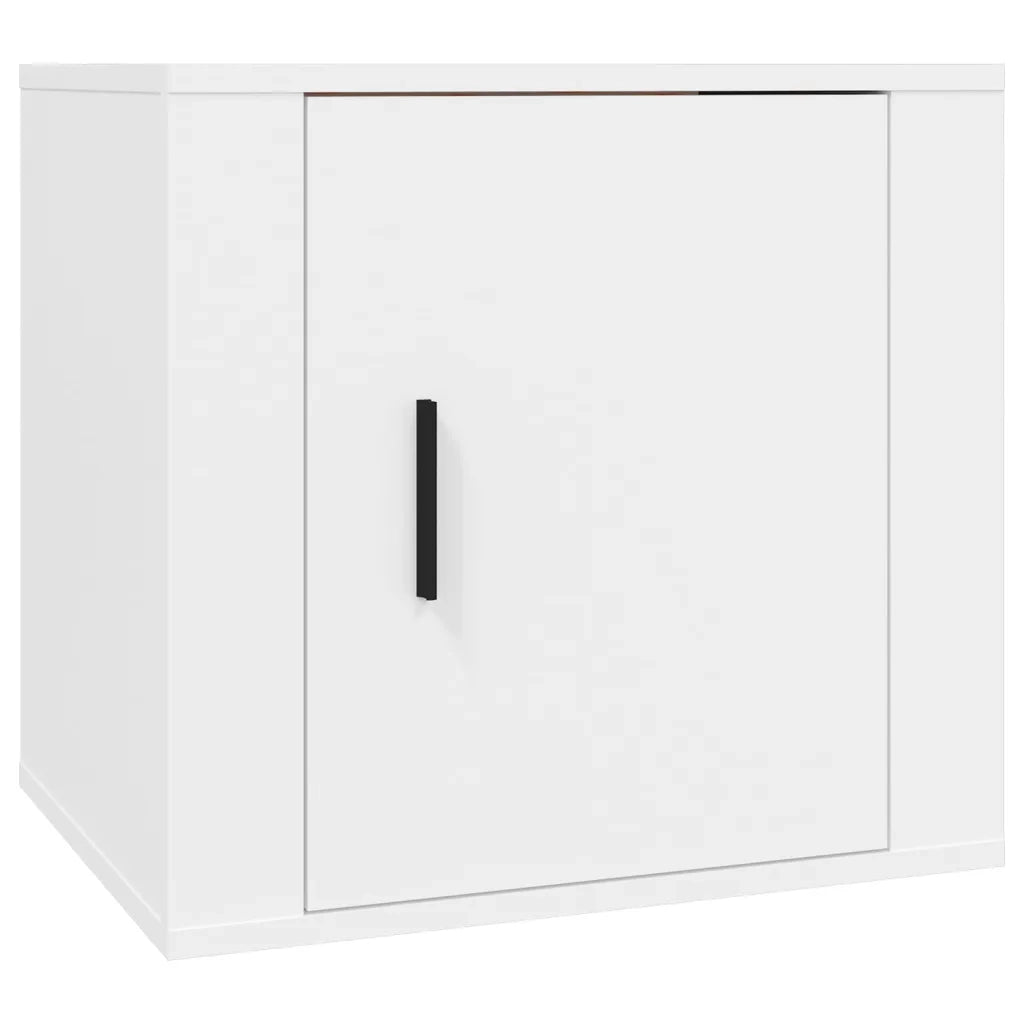 Comodini 2 pz-Set di 2 Tavolino da notte Bianca 50x39x47 cm